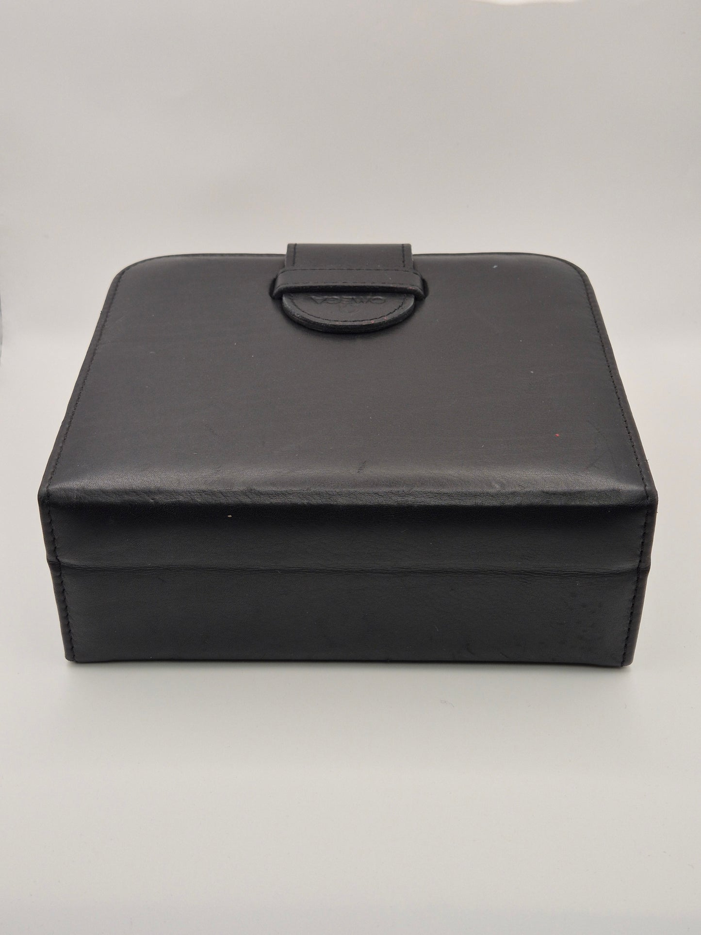 Omega Black leather watch box circa 2000s
