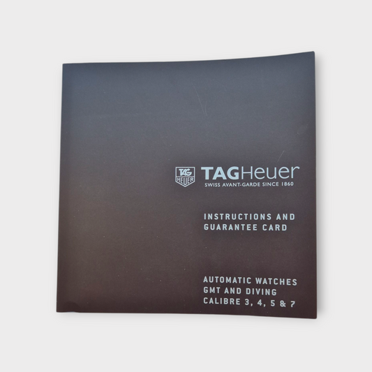 TAG Heuer Automatic watches GMT & Diving Calibre 3,4,5 & 7 manual EI2332-0