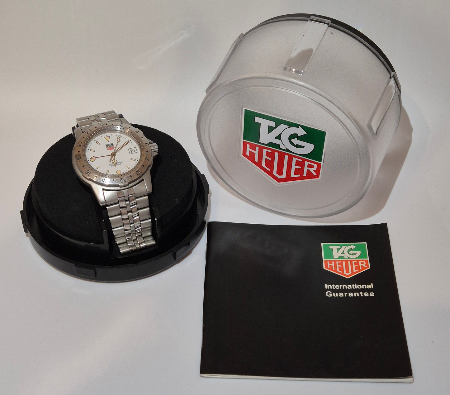 TAG Heuer WS1111 GMT 1500 Series Quartz Watch Box & Papers 1994