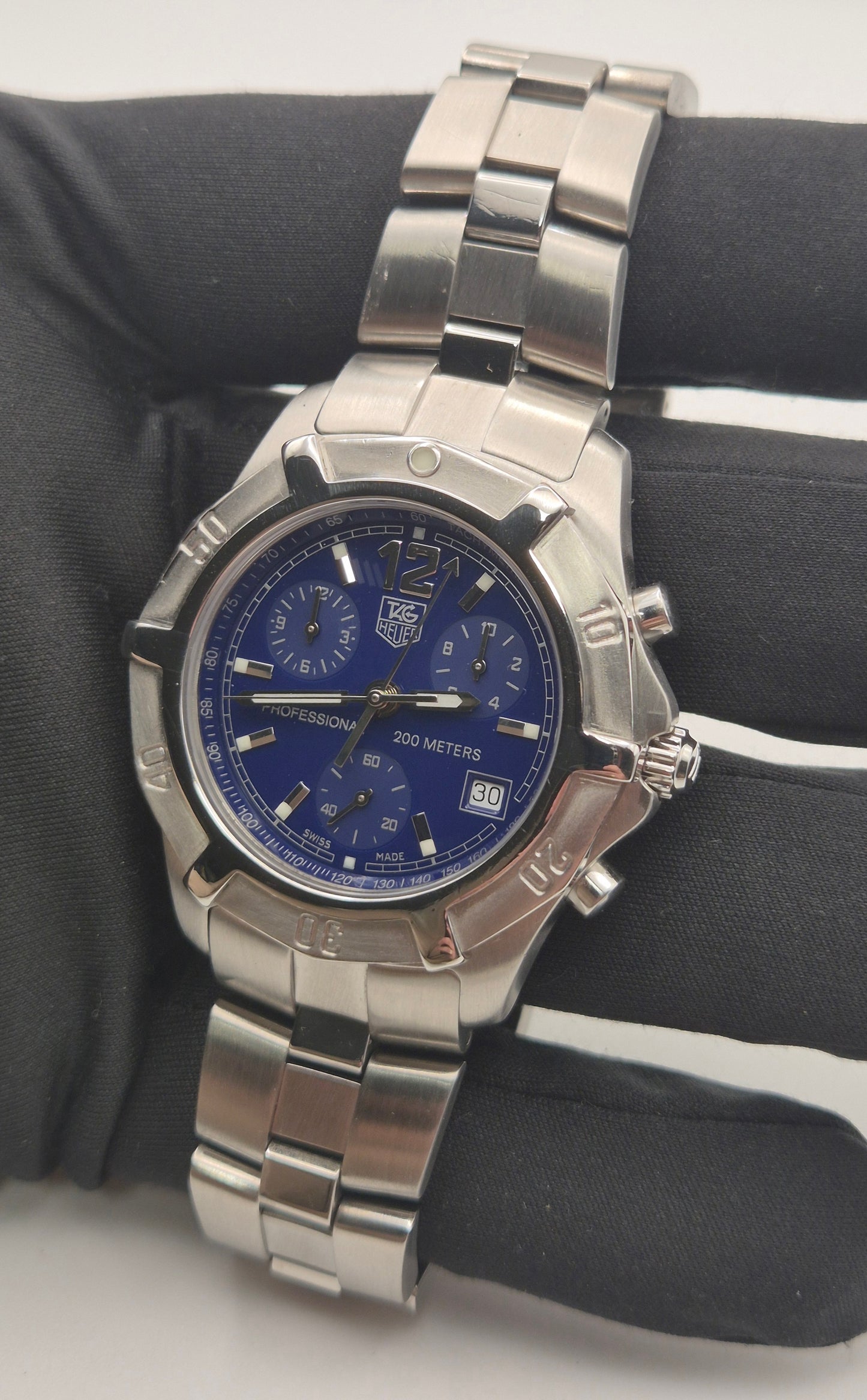 TAG Heuer CN1112 2000 Exclusive Chronograph 40mm Quartz watch Box & Papers 2004