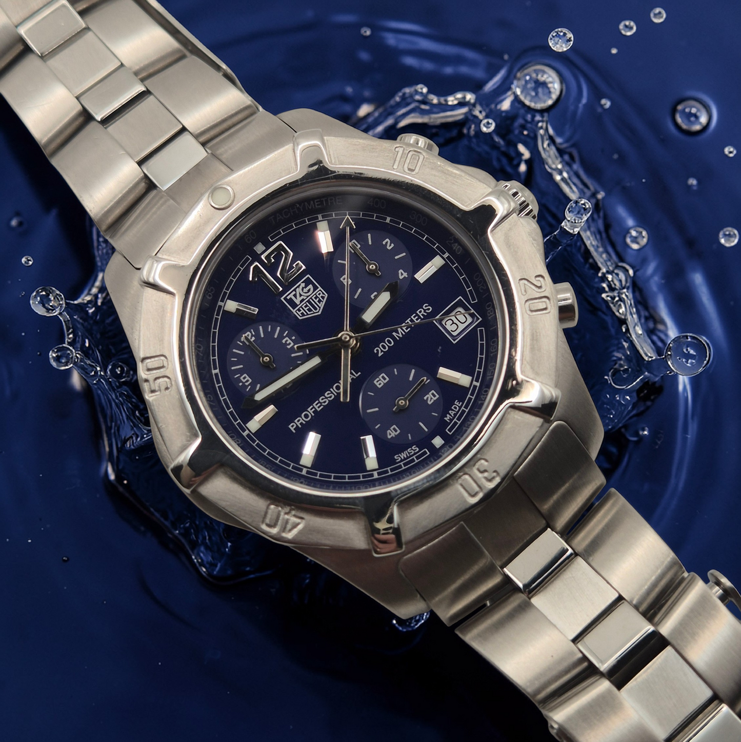 TAG Heuer CN1112 2000 Exclusive Chronograph 40mm Quartz watch Box & Papers 2004