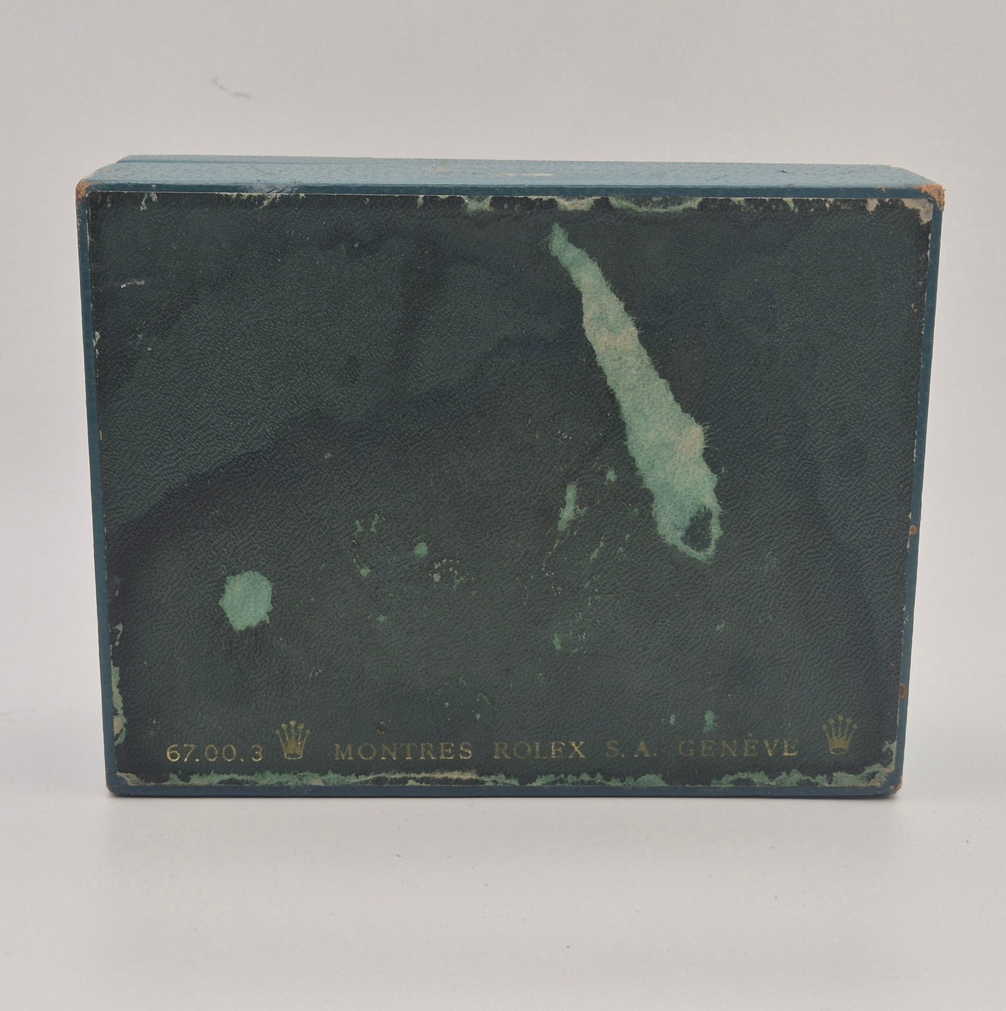 Rolex watch box 67.00.3 Vintage "Coffin" shape & Manual circa 1970s