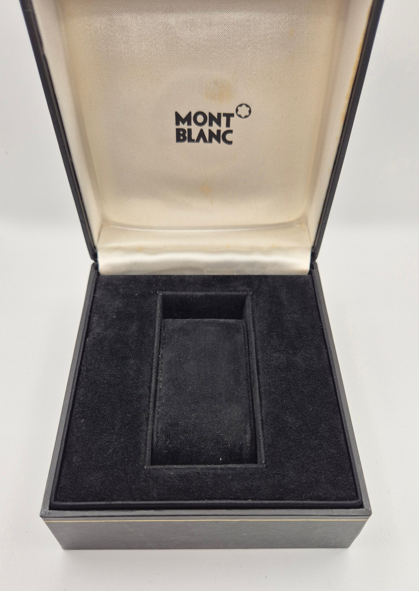 Montblanc watch box Black with gold trim Circa 2000s
