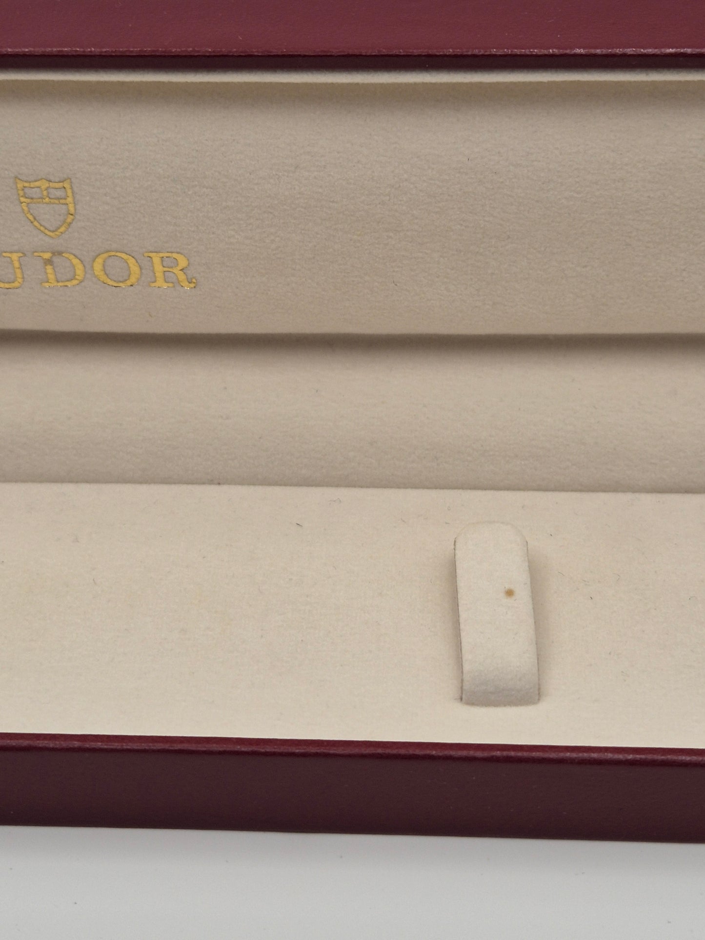 Vintage Tudor watch box 89.00.64 Long white flat box Circa 1980s-1990s