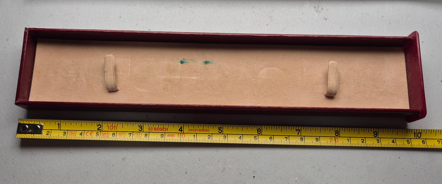 Vintage Omega watch box Long flat watch box Circa 1970s-1980s
