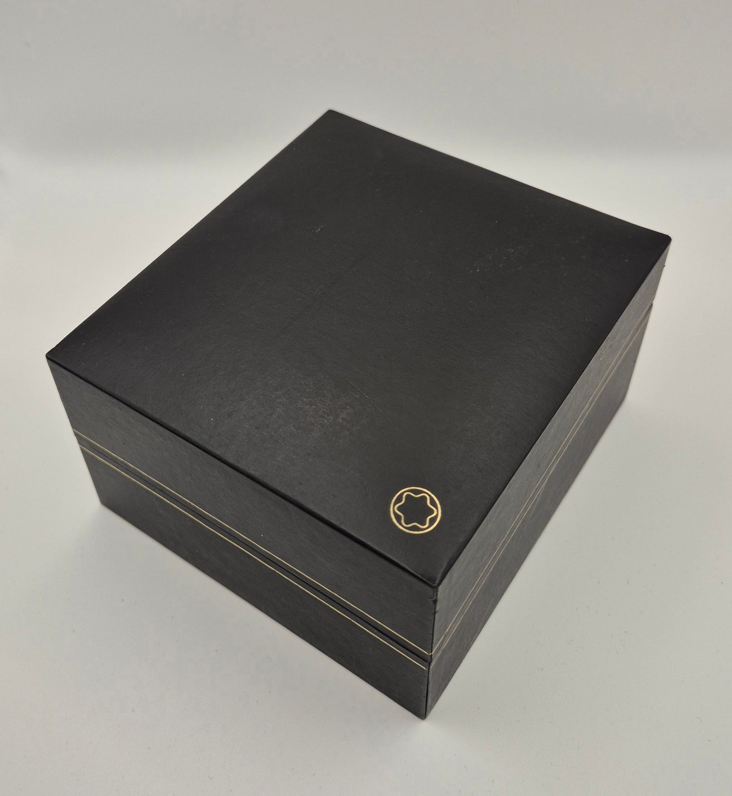Montblanc watch box Black with gold trim Circa 2000s