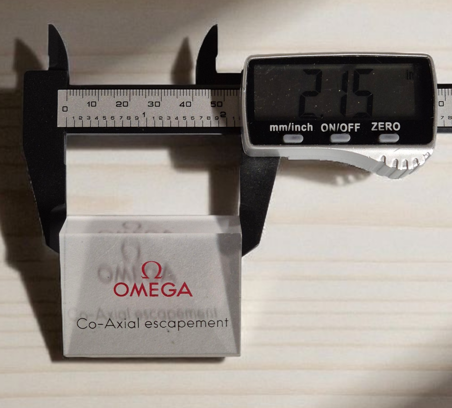 Omega Co-Axial Escapement Plaque Watch Window Display sign - USED