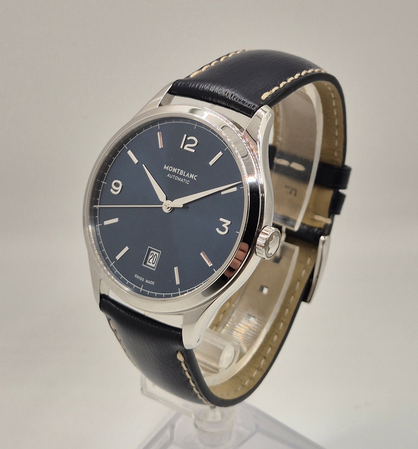 Montblanc Heritage Chronometre 7347 40mm Blue dial Box & Papers