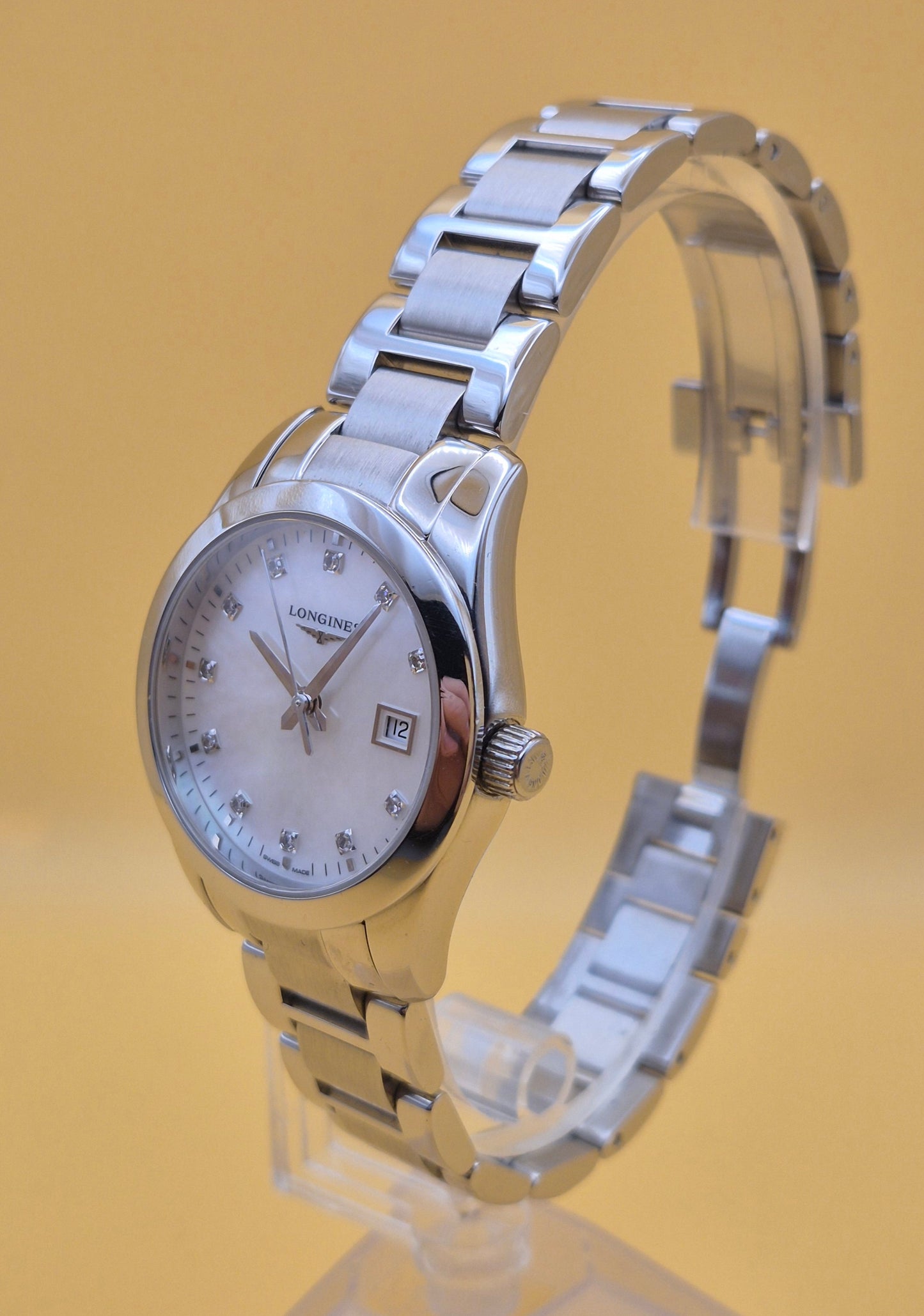 Longines Conquest classic Mother of Pearl dial