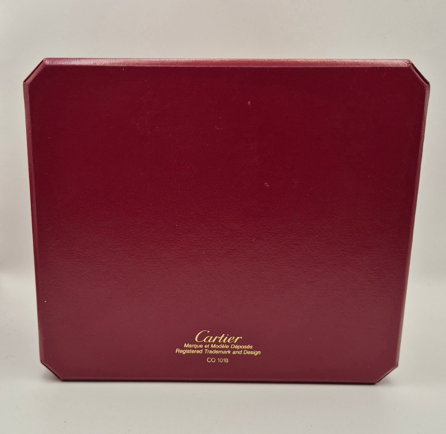 Cartier Watch box CO 1018 Red with gold lining Circa 2000s