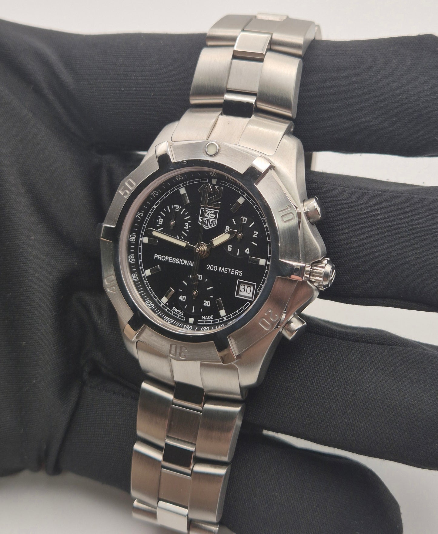 TAG Heuer CN1110 2000 Exclusive Chronograph 40mm Quartz watch Box & Papers