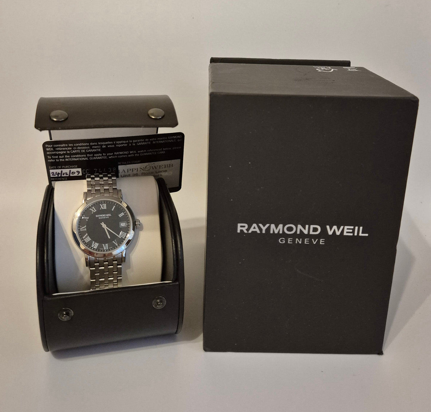 Raymond Weil 5593 Toccata Quartz Watch 34mm Box & Papers 2009