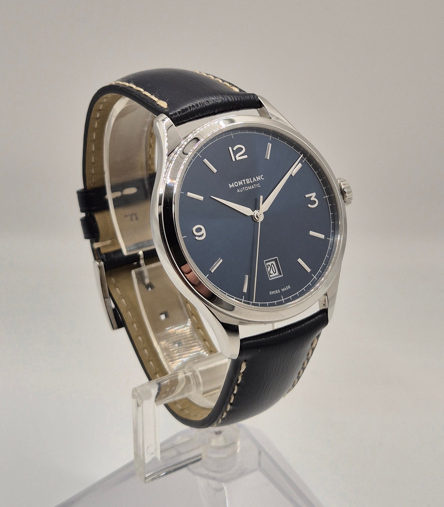 Montblanc Heritage Chronometre 7347 40mm Blue dial Box & Papers