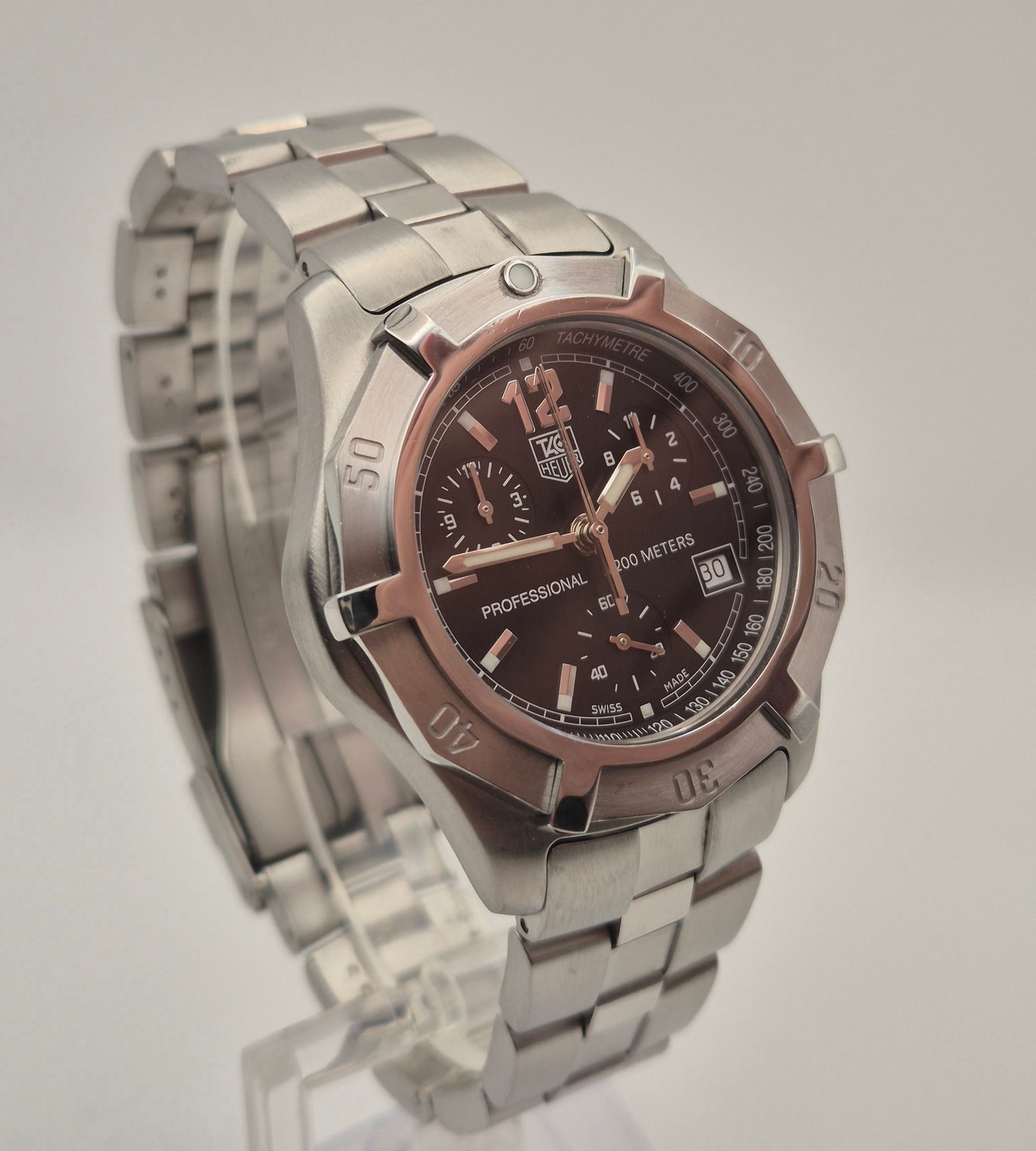 TAG Heuer CN1110 2000 Exclusive Chronograph 40mm Quartz watch Box & Papers