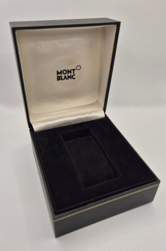 Montblanc watch box Black with gold trim Circa 2000s