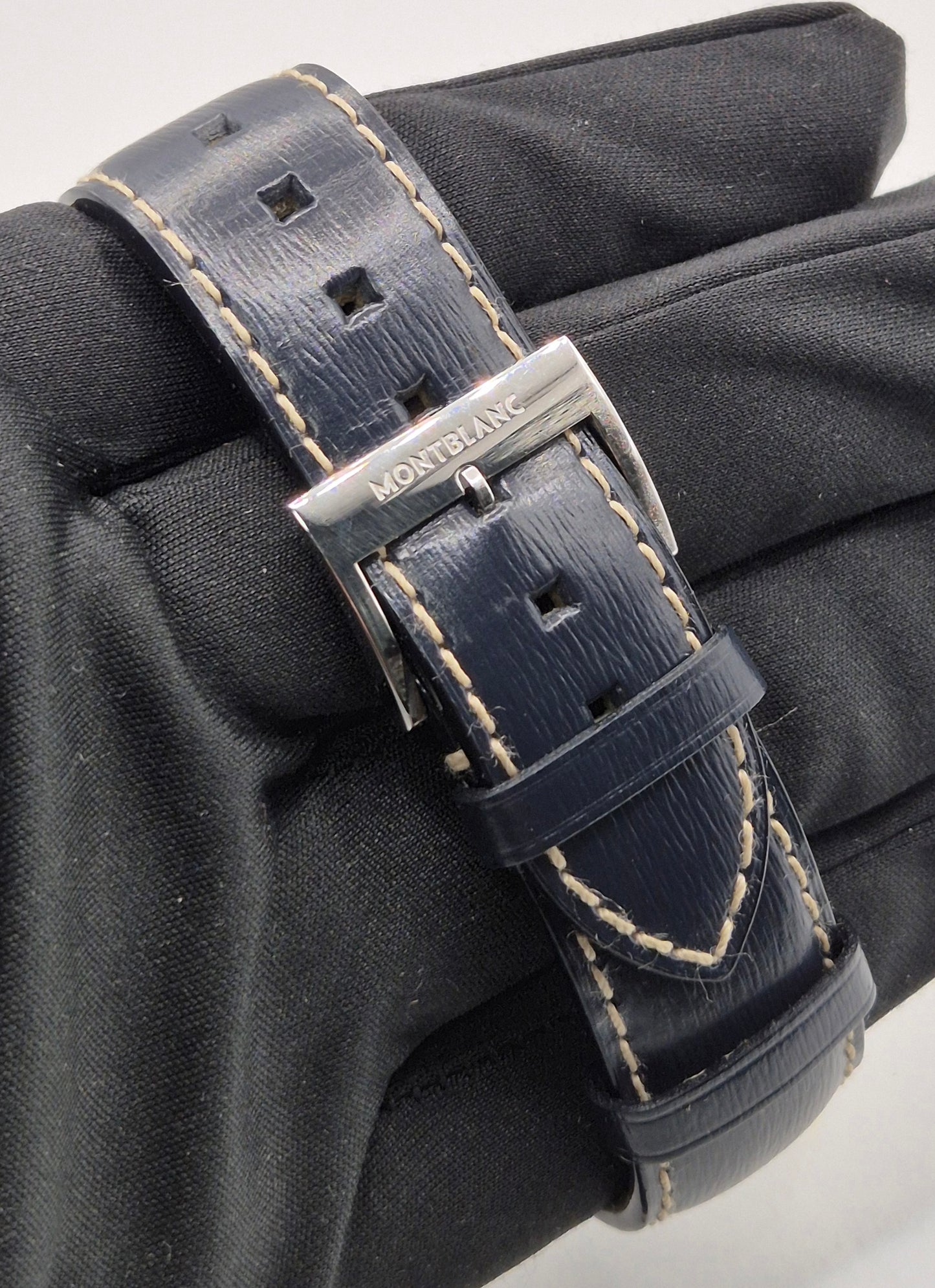 Montblanc Heritage Chronometre 7347 40mm Blue dial Box & Papers