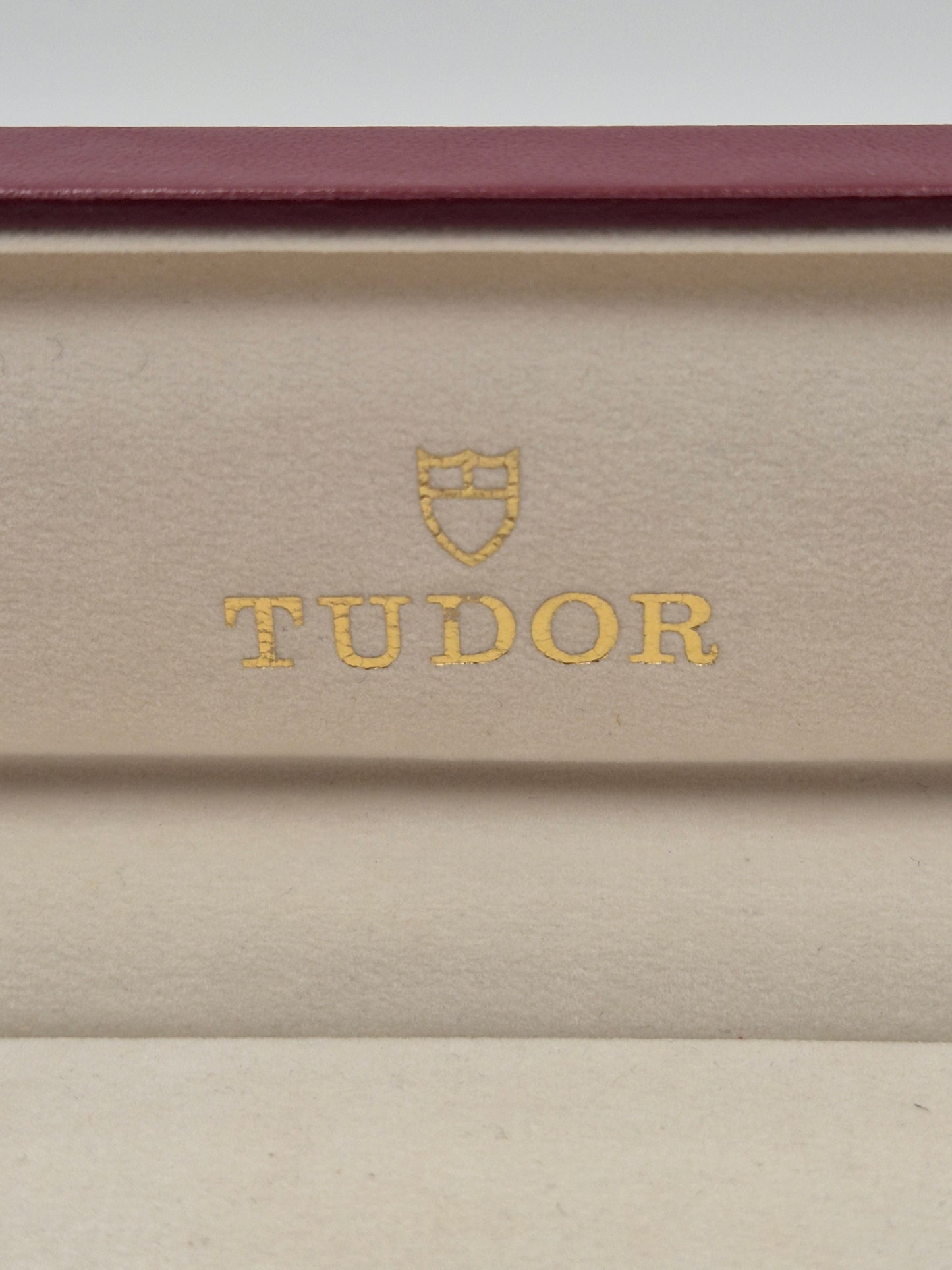 Vintage Tudor watch box 89.00.64 Long white flat box Circa 1980s-1990s