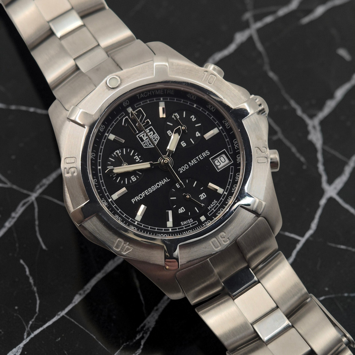 TAG Heuer CN1110 2000 Exclusive Chronograph 40mm Quartz watch Box & Papers