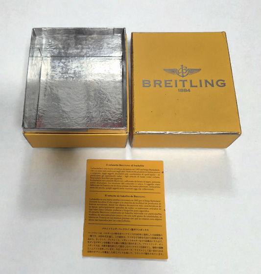 Breitling Outer box Yellow & Silver cardboard circa 2000s