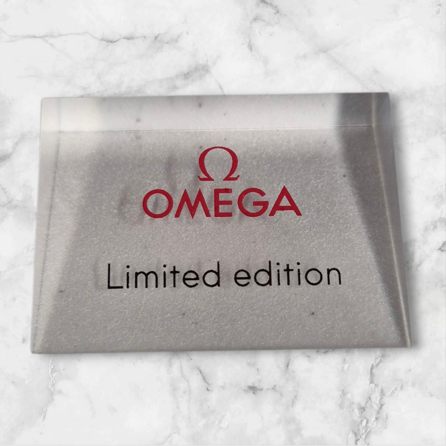 Omega Limited Edition Plaque Watch Window Display sign - USED