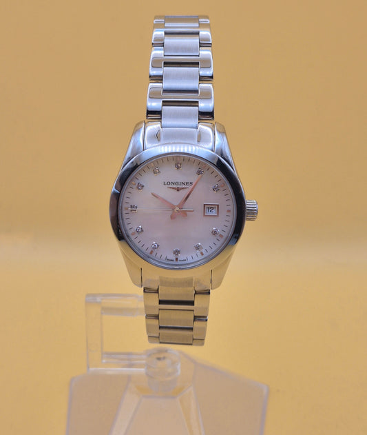Longines Conquest classic Mother of Pearl dial