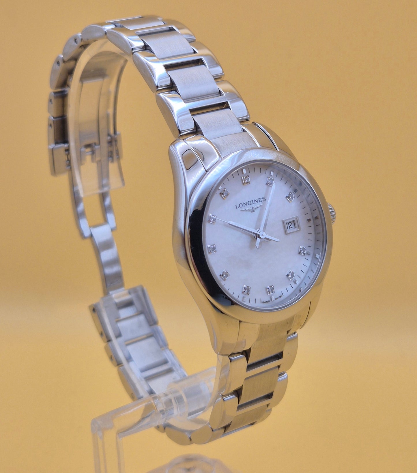 Longines Conquest classic Mother of Pearl dial