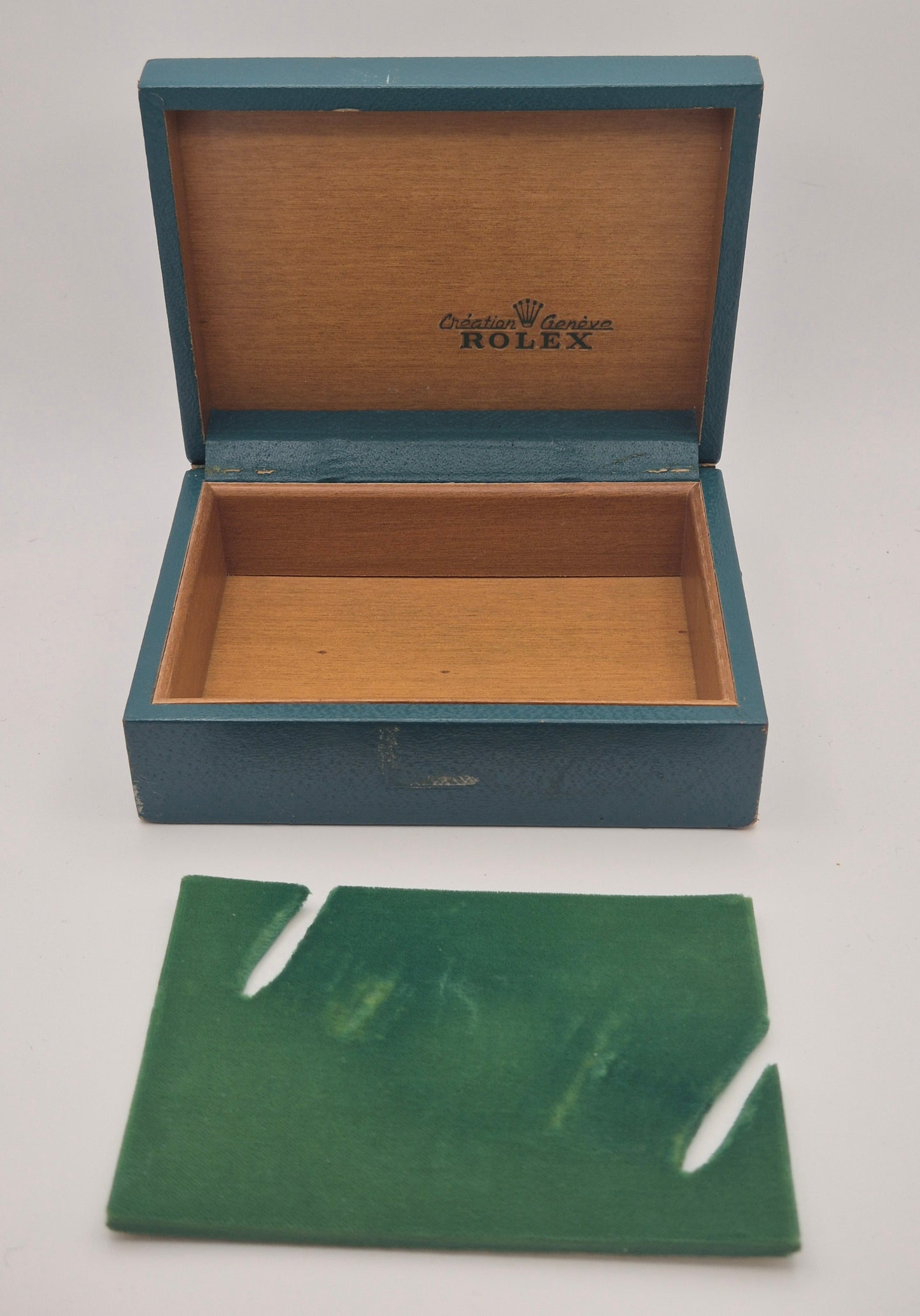 Rolex watch box 67.00.3 Vintage "Coffin" shape & Manual circa 1970s