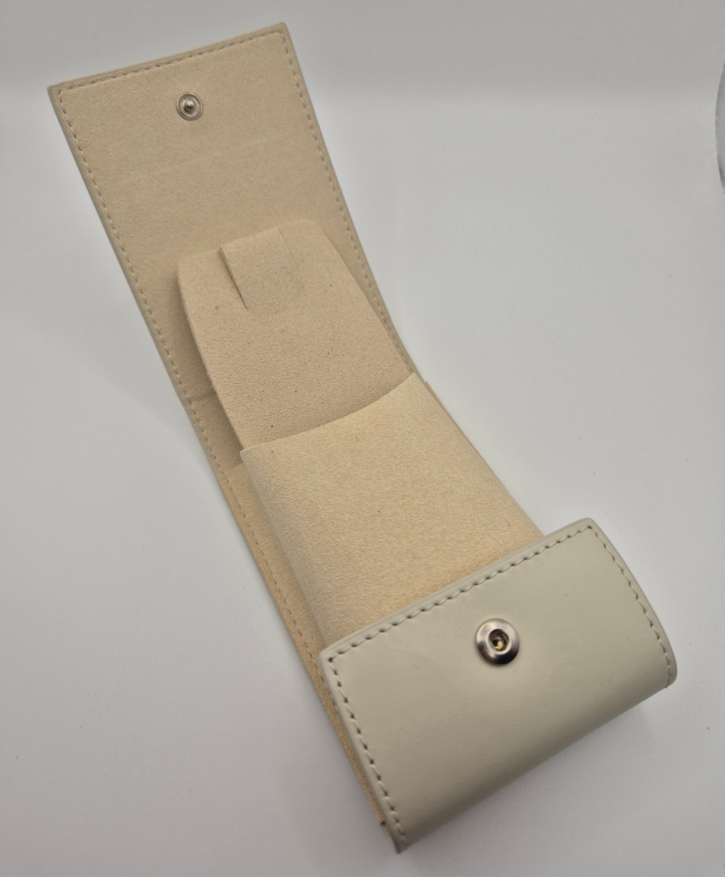 Rolex CPO Cream leather travel case with outer box, Cream Wallet & Swing tag circa 2022