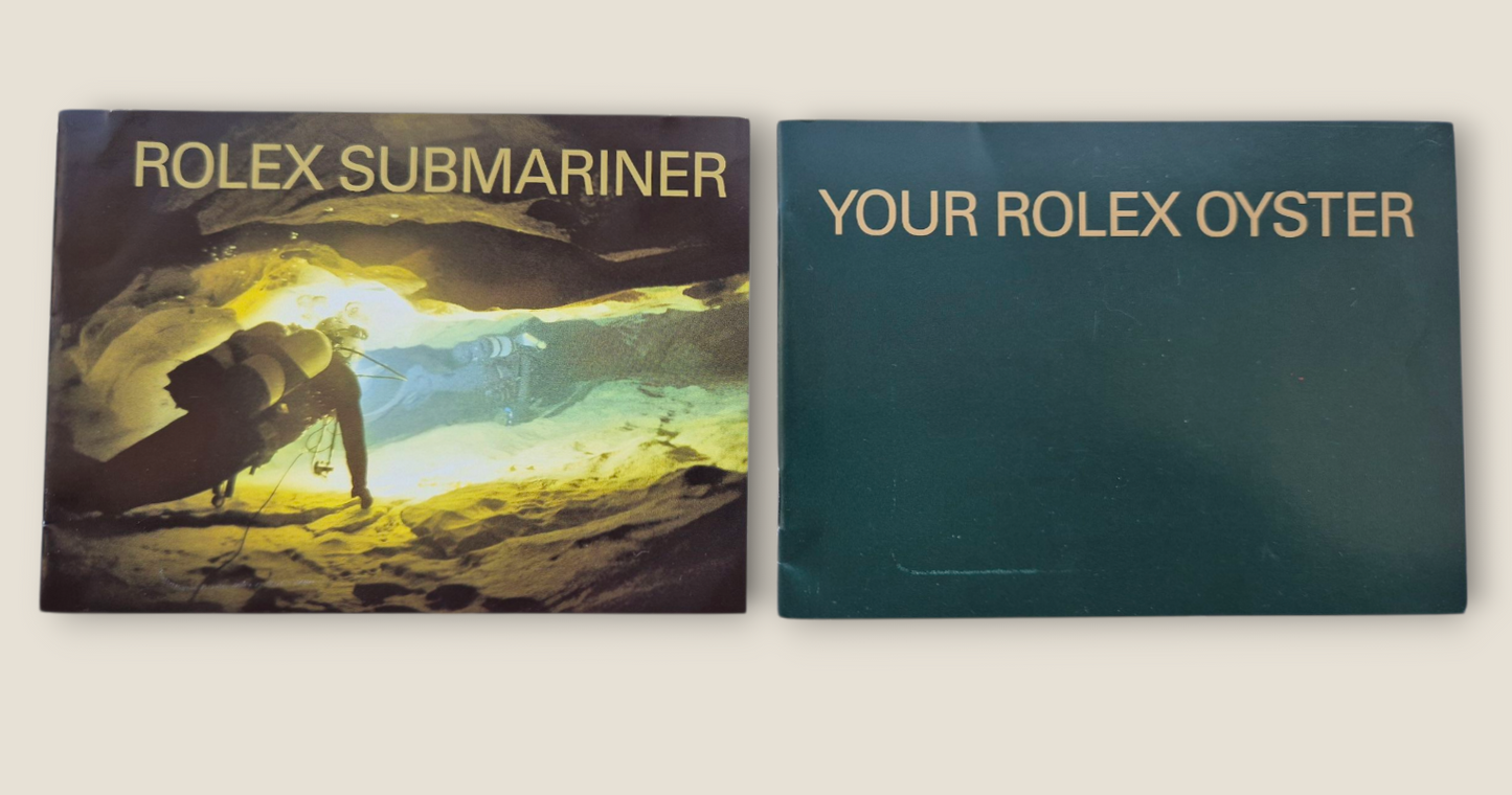 Rolex Submariner instruction manual 2008 594.52 Eng + Rolex wallet, Swing tag & Calendar card
