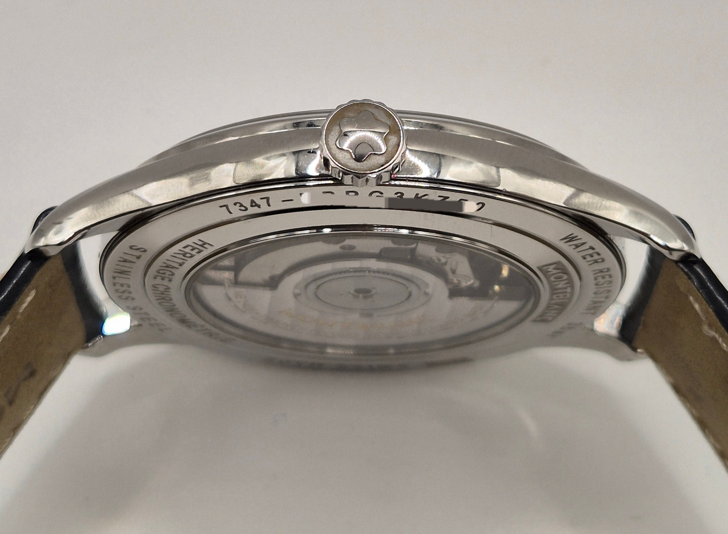 Montblanc Heritage Chronometre 7347 40mm Blue dial Box & Papers