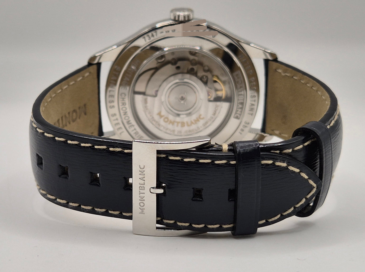 Montblanc Heritage Chronometre 7347 40mm Blue dial Box & Papers