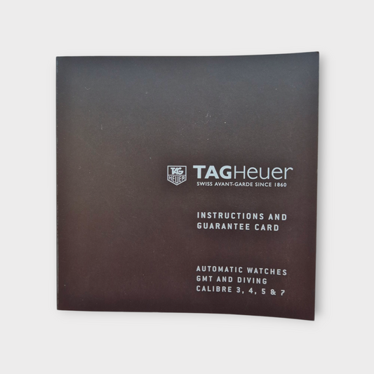 TAG Heuer Automatic, GMT & Diving Watches Calibre 3,4,5 & 7 Manual EI2332-3 2015 December