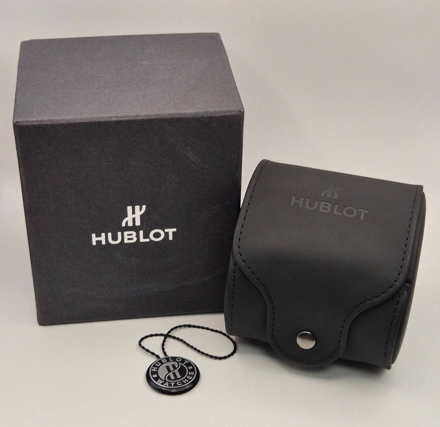 Hublot black watch roll with box & Swing tag