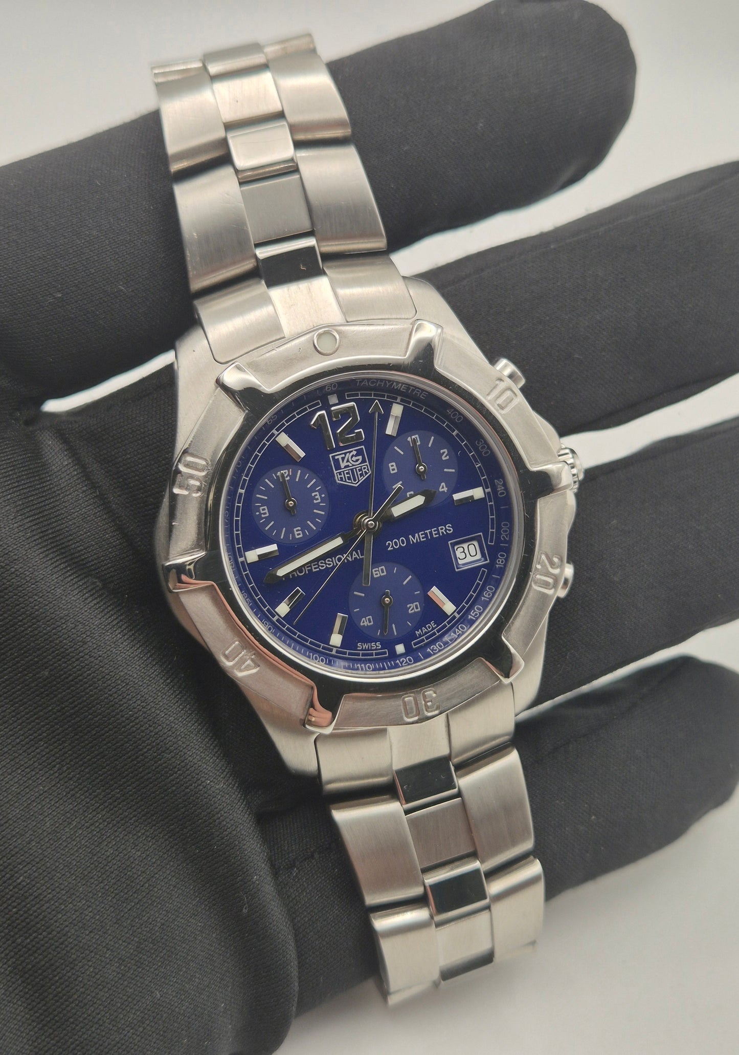 TAG Heuer CN1112 2000 Exclusive Chronograph 40mm Quartz watch Box & Papers 2004