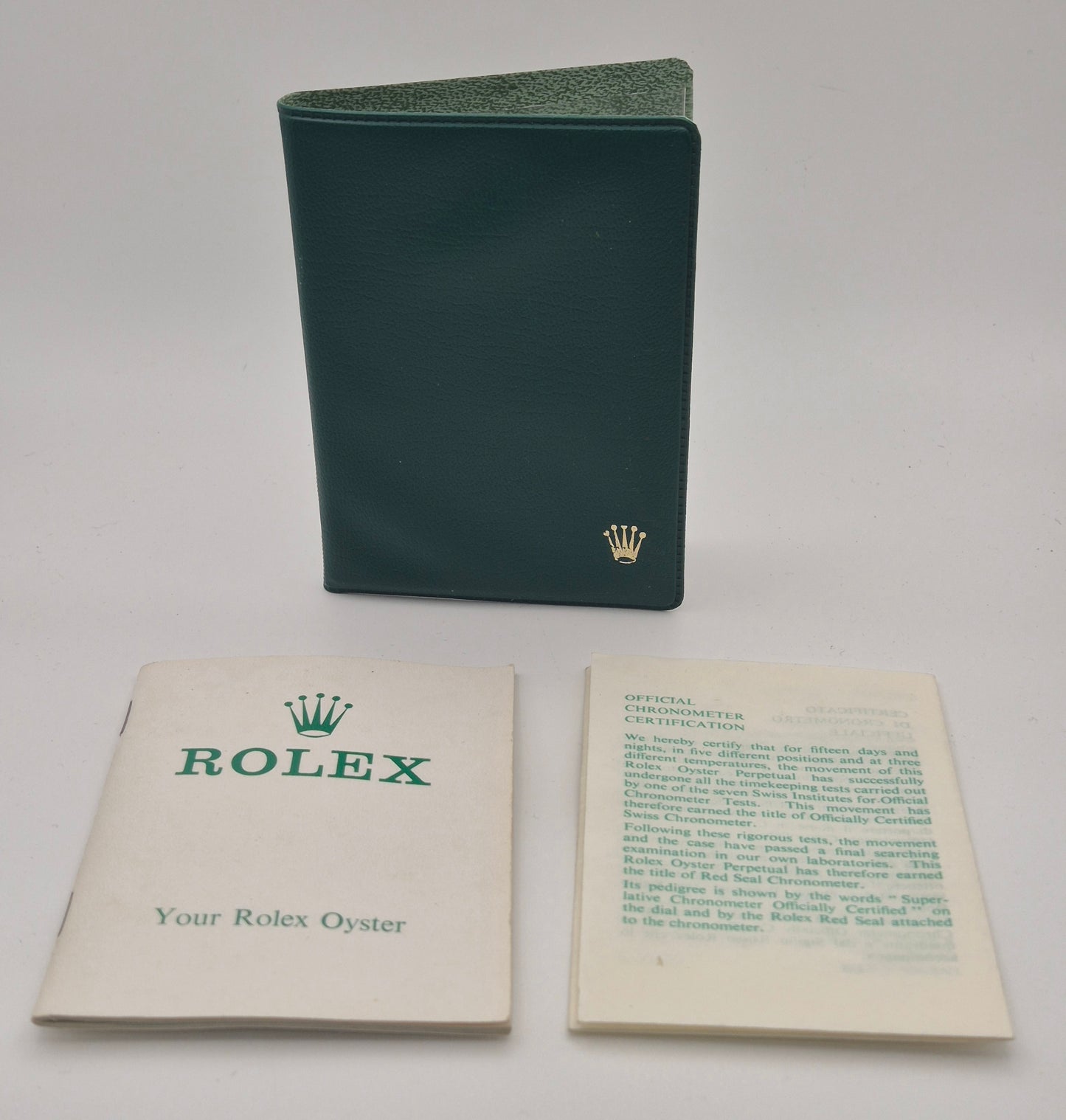 Rolex watch box 67.00.3 Vintage "Coffin" shape & Manual circa 1970s