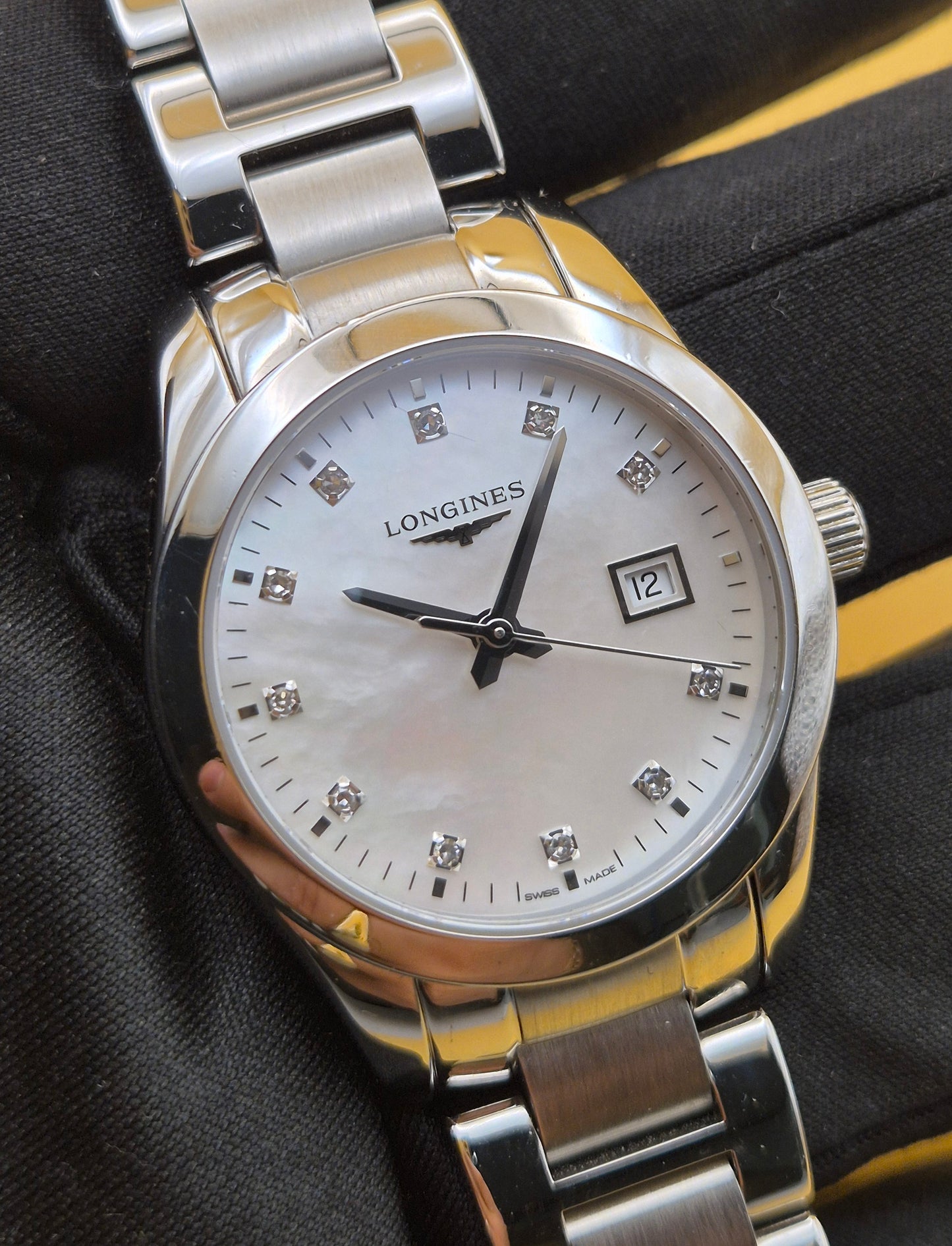 Longines Conquest classic Mother of Pearl dial