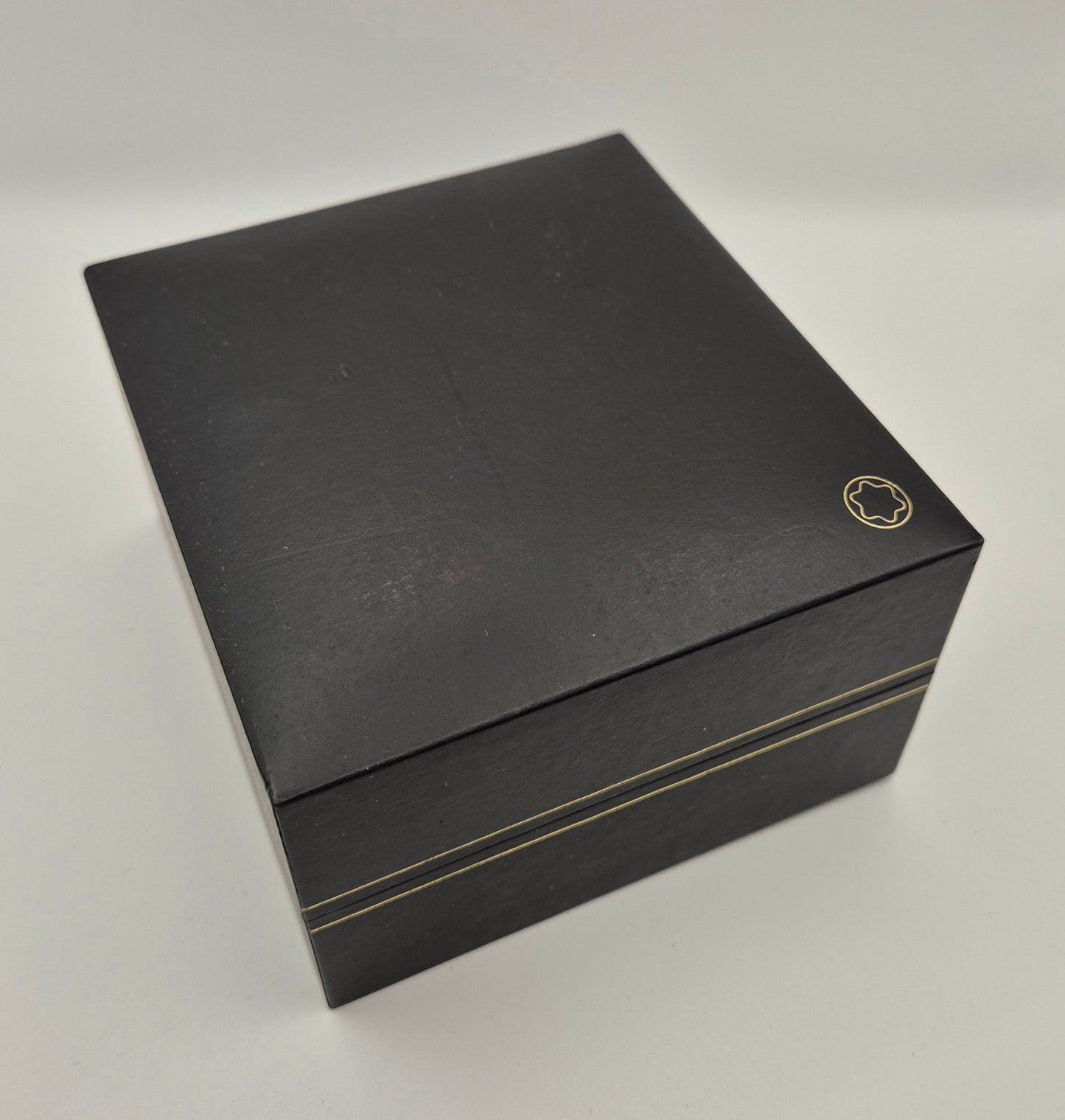 Montblanc watch box Black with gold trim Circa 2000s