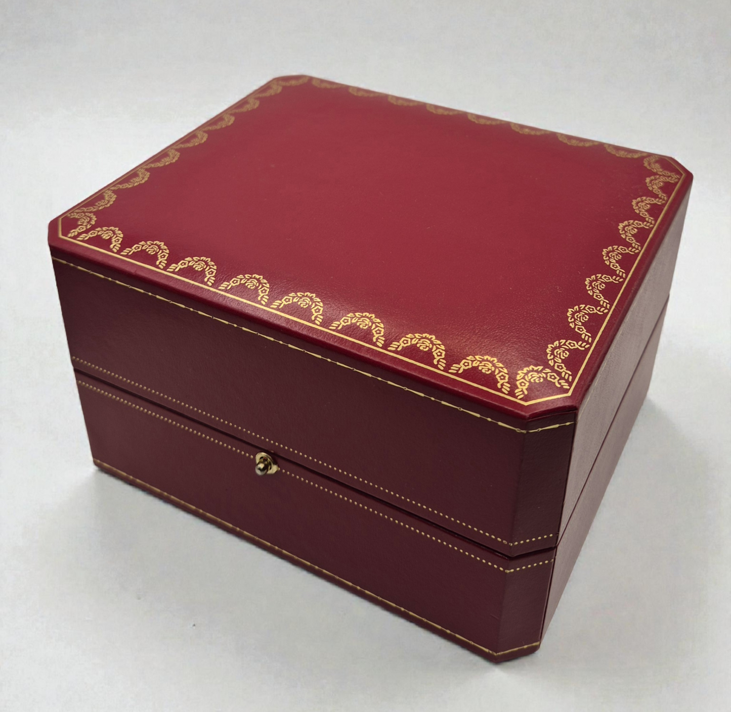 Cartier Watch box CO 1018 Red with gold lining Circa 2000s