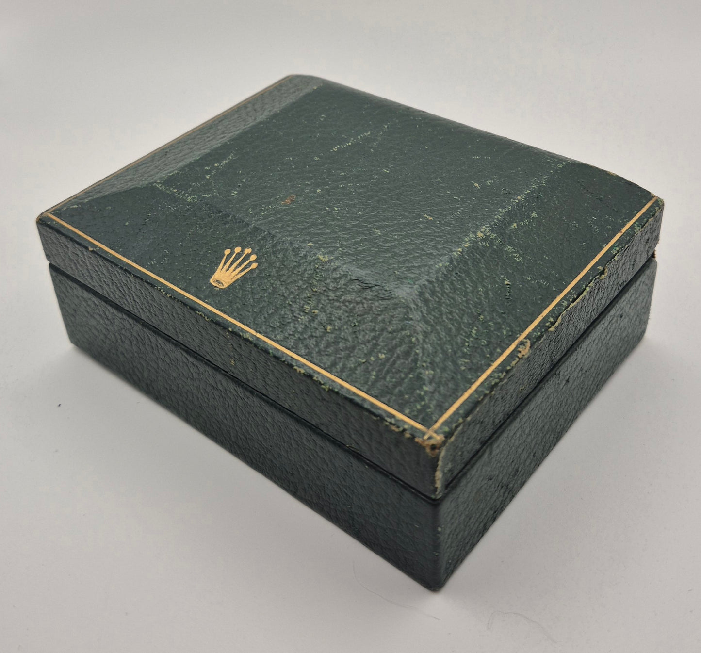 Rolex watch box Vintage "Coffin" shape & Manual circa 1974