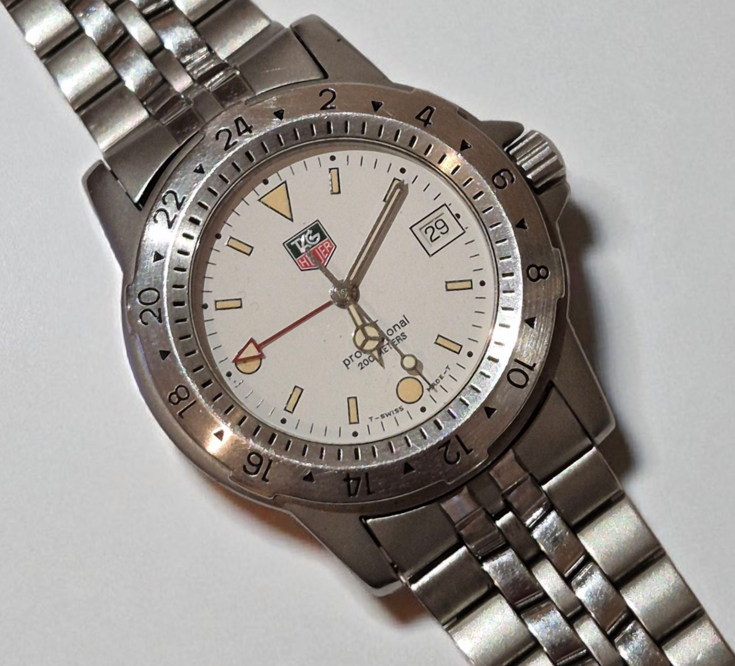 TAG Heuer WS1111 GMT 1500 Series Quartz Watch Box & Papers 1994