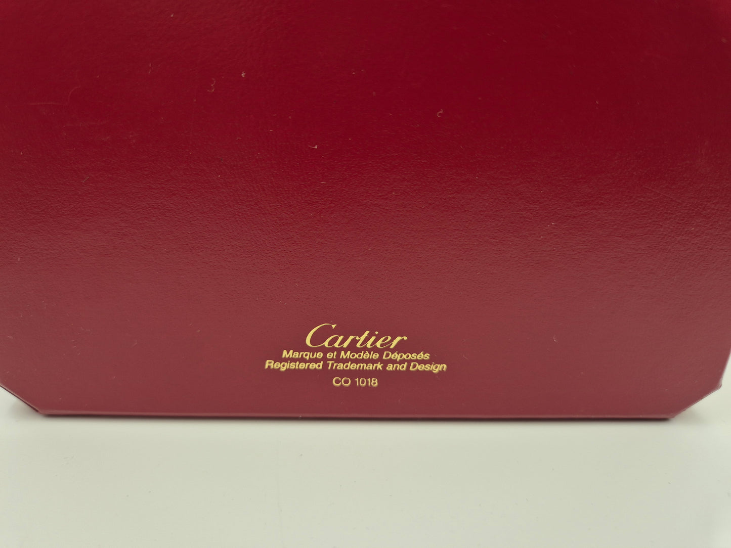 Cartier Watch box CO 1018 Red with gold lining Circa 2000s