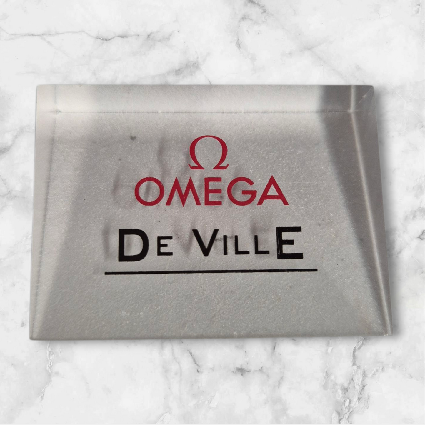 Omega De Ville Plaque Watch Window Display sign - USED