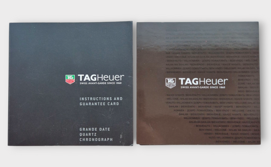 TAG Heuer Grande date Quartz Chronograph Manual EI2310 2011 January