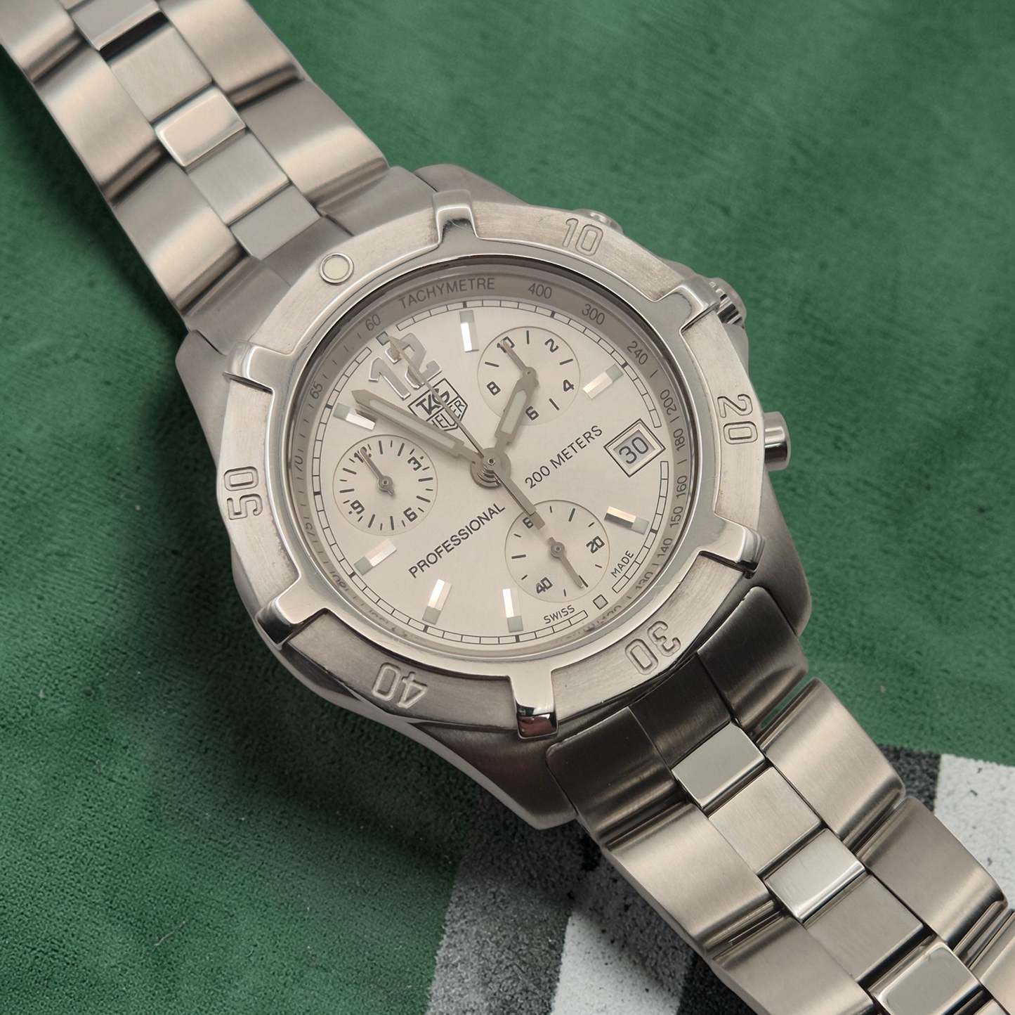 TAG Heuer CN1111 2000 Exclusive Chronograph 40mm Quartz watch Box & Papers 2002