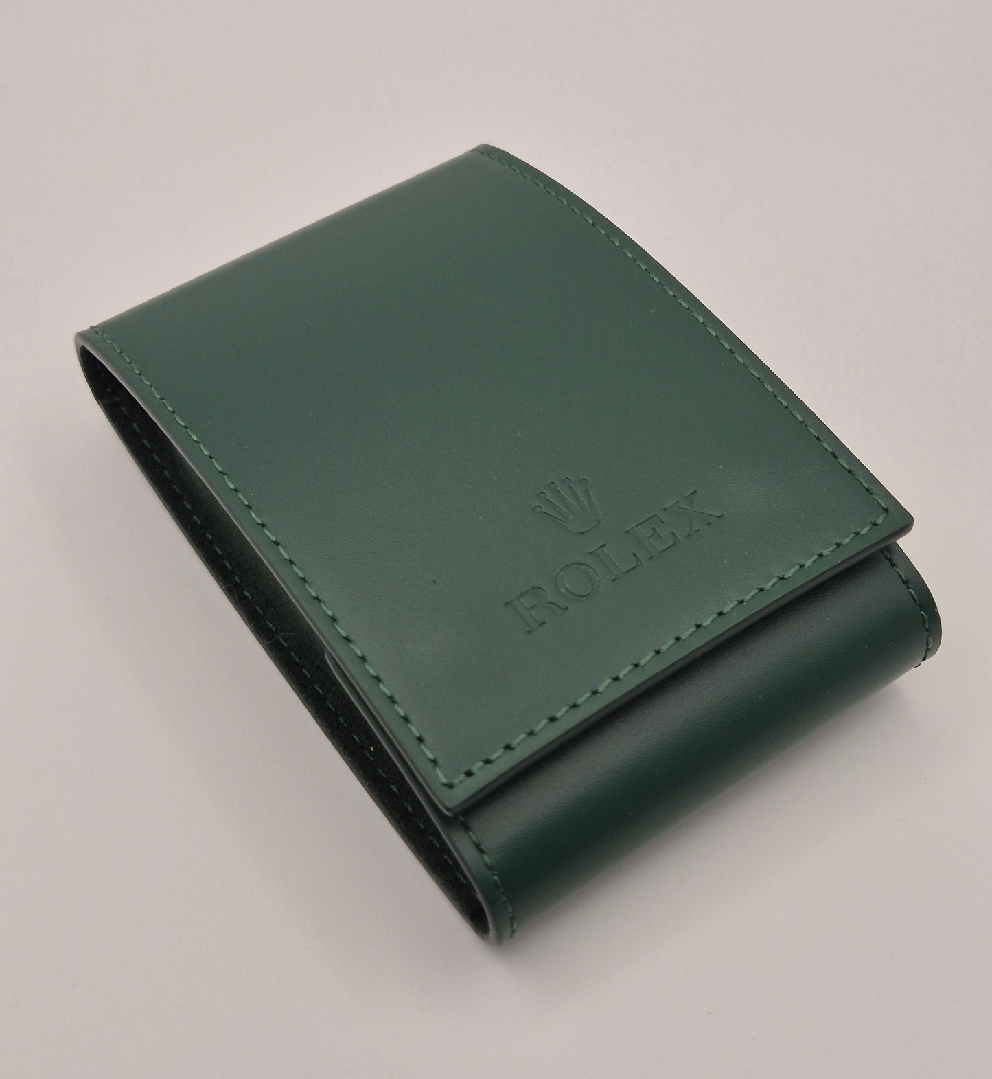 Rolex Green leather service / travel case with outer box circa 2020+