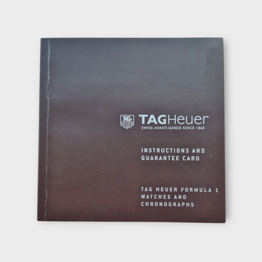 TAG Heuer Formula 1 Watches and Chronographs manual EI2318-1 2014 November