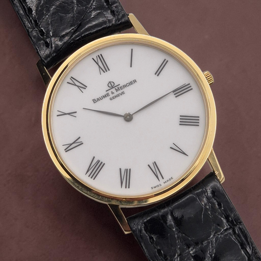 Baume & Mercier MV045088 Classima 18cm Gold ultrathin 33mm case Box & Papers 1999