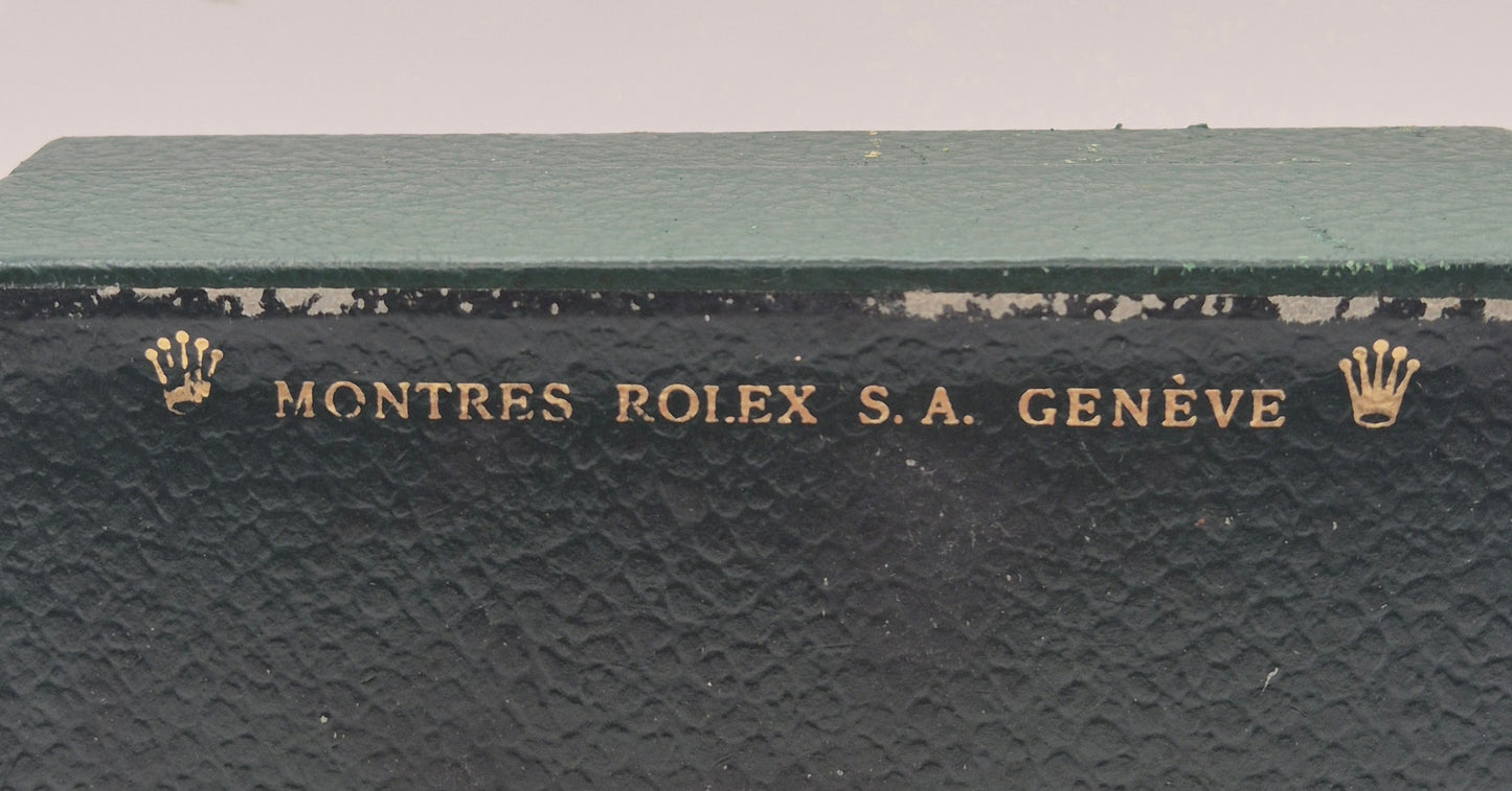 Rolex watch box Vintage "Coffin" shape & Manual circa 1974