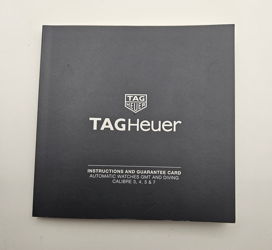 TAG Heuer Automatic and GMT Watches Calibre 3,4,5 & 7 Manual EI2332-5 2017