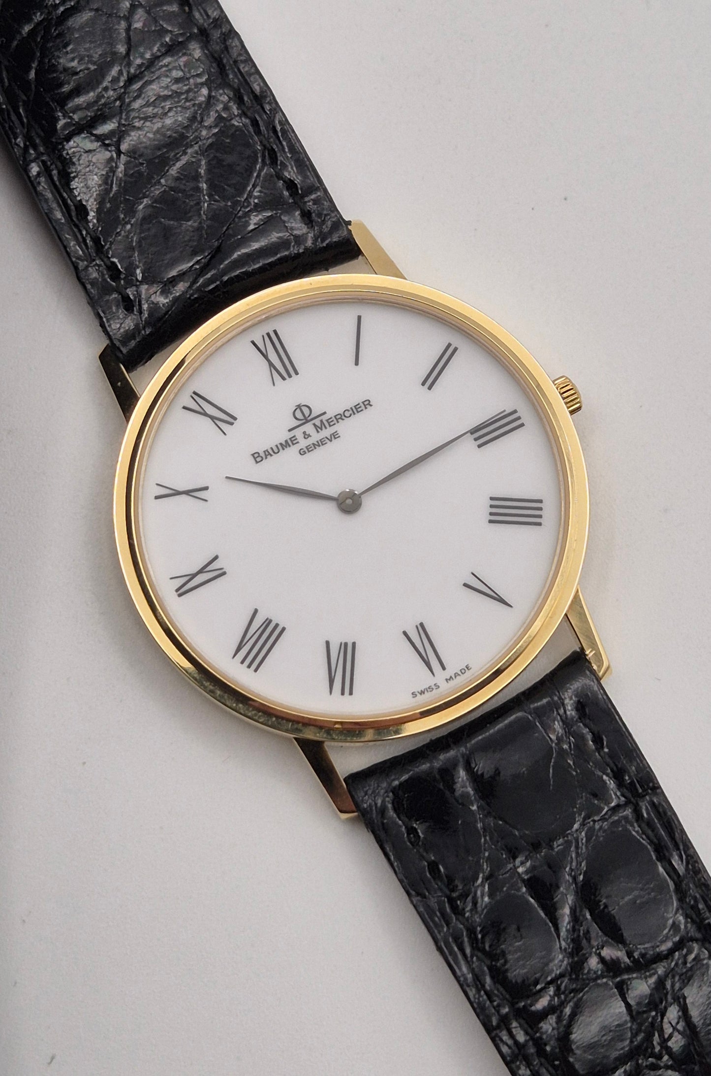 Baume & Mercier MV045088 Classima 18cm Gold ultrathin 33mm case Box & Papers 1999